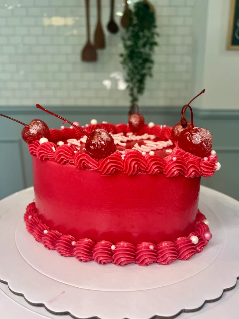 Tarta Corazón Rosa